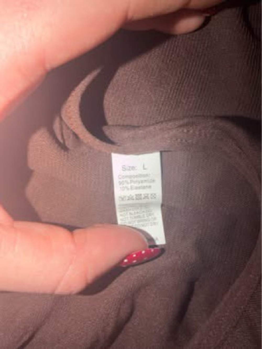 SHEIN brown tight bodysuit size LG - Picture 3 of 3